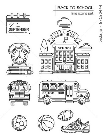 School and Education vector line icons set School and Education vector line icons set 67180444