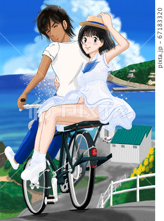 JK由宇なついろ「君を自転車のうしろに乗せて...」35 67183320