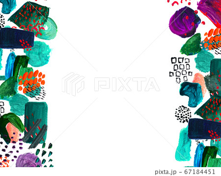 Hand drawn border and place for your text. Hand drawn border and place for your text. 67184451