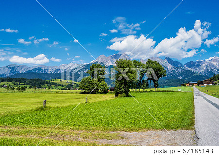 Landscape in the Austrian alps at Saalfelden, Landscape in the Austrian alps at Saalfelden, 67185143