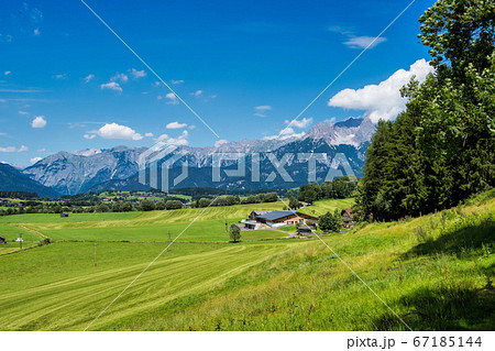 Landscape in the Austrian alps at Saalfelden, Landscape in the Austrian alps at Saalfelden, 67185144