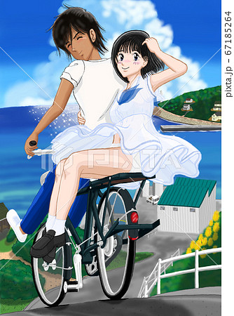 JK由宇なついろ「君を自転車のうしろに乗せて...」39 67185264