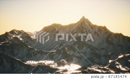 Aerial view of the Alps mountains in snow Aerial view of the Alps mountains in snow 67185474