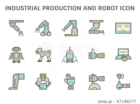 Industrial production robot and computer control 67186277