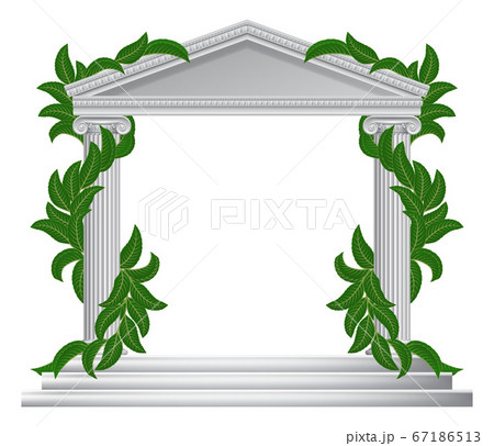 Column Pillar Greek Or Roman Temple Border Frame 67186513