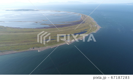 野付半島 ドローン空撮 野付半島 ドローン空撮 67187283