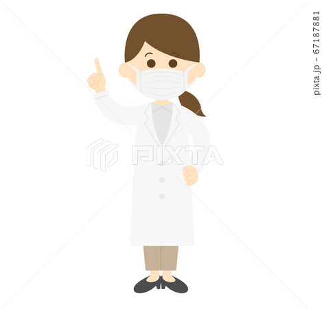 提案する女性科学者のイラスト 提案する女性科学者のイラスト 67187881