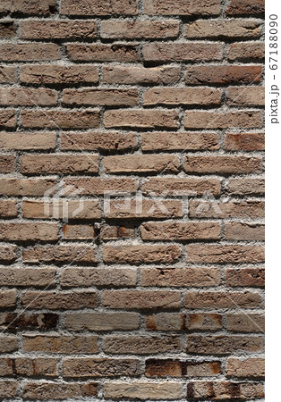 レンガ、アンティーク調、馬踏み目地、馬乗り目地、縦位置 レンガ、アンティーク調、馬踏み目地、馬乗り目地、縦位置 67188090