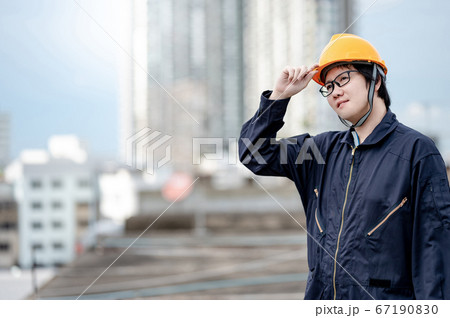 Maintenance worker man working at construction 67190830