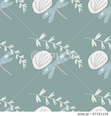 Seamless pattern with botanic elements: twigs, Seamless pattern with botanic elements: twigs, 67191138