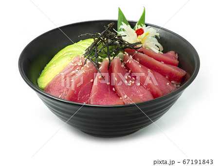 Tuna Don with Avocado ontop Seaweed Healthy Food Tuna Don with Avocado ontop Seaweed Healthy Food 67191843