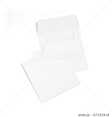 Blank paper square envelope mockup Blank paper square envelope mockup 67192918