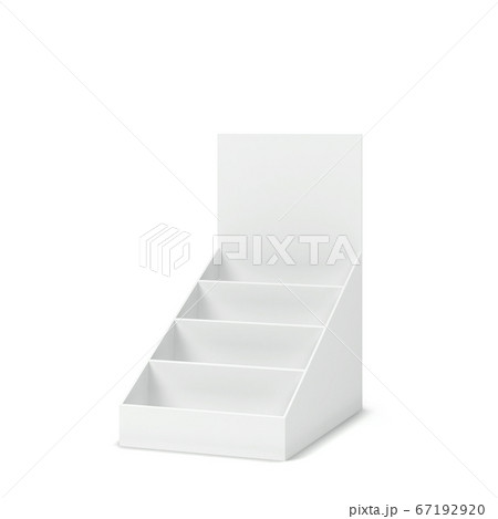 Blank cardboard display mockup Blank cardboard display mockup 67192920