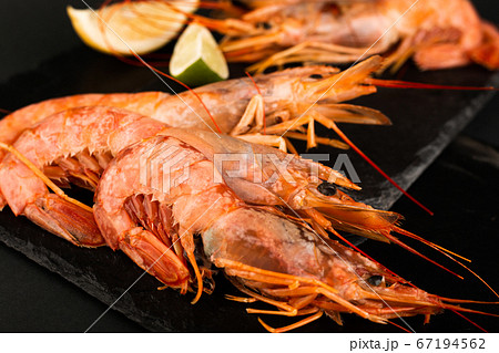 Raw shrimp langostino and lime Raw shrimp langostino and lime 67194562