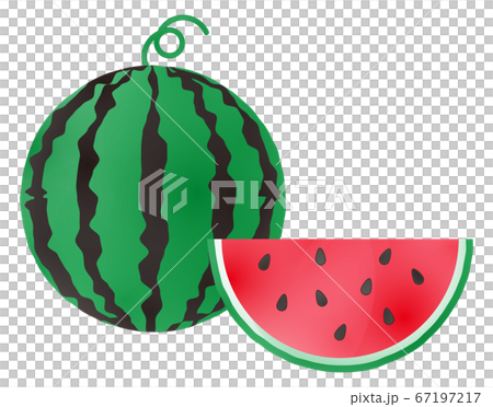 すいか すいかのイラスト素材 [67197217] - PIXTA
