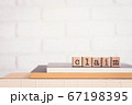 The word CLAIM and blank space background, 67198395