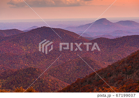 Blue Ridge Mountains at Sunset in North Georgia Blue Ridge Mountains at Sunset in North Georgia 67199037
