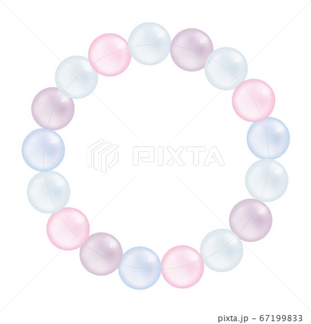 水晶ブレスレット・ミックス（背景透過） 67199833