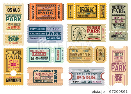 Tickets to amusement park, funfair carnival admits 67200361