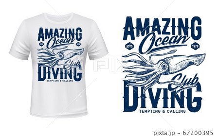 Squid t-shirt, apparel custom vector design Squid t-shirt, apparel custom vector design 67200395