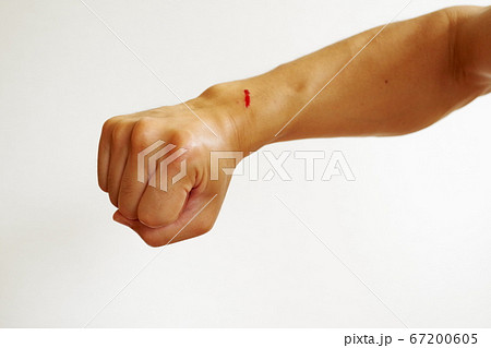 振り上げた男性の拳 67200605