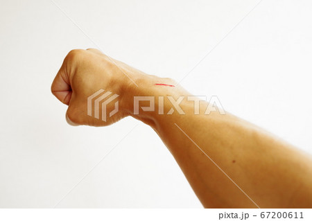振り上げた男性の拳 67200611