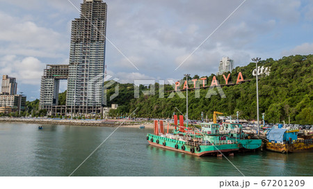 Aerial view of Pattaya , Thailand . Aerial view of Pattaya , Thailand . 67201209