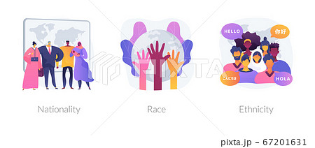 Human diversity abstract concept vector illustrations. 67201631
