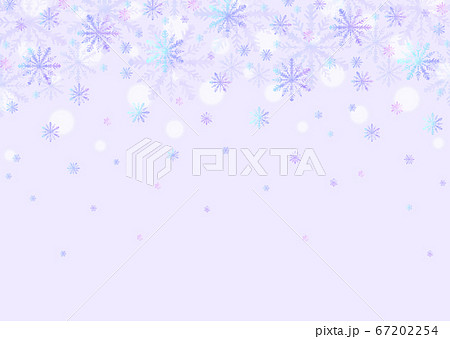 背景素材_雪の結晶 67202254