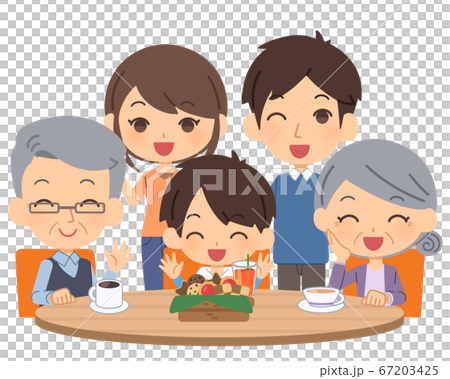 Family enjoying at dementia cafe 67203425