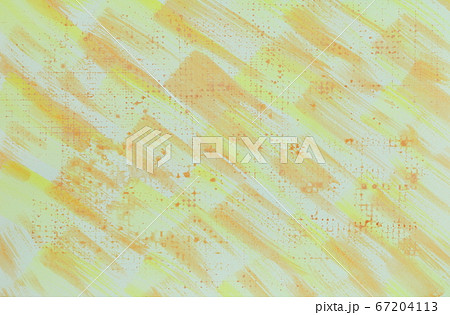 黄色・オレンジ色系抽象的背景素材　水彩画 67204113