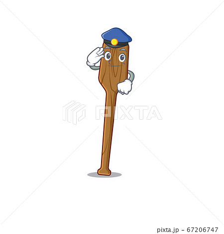Police officer cartoon drawing of oars wearing a blue hat Police officer cartoon drawing of oars wearing a blue hat 67206747
