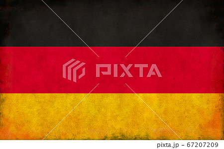汚れた国旗イラスト ドイツのイラスト素材 6779