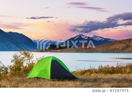 Tent in mountains Tent in mountains 67207475