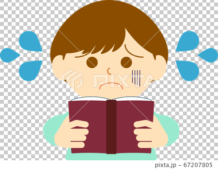 文字が読みづらい男の子 67207805