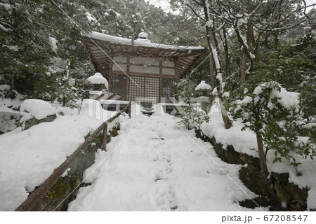 護法堂弁財天　雪景 67208547