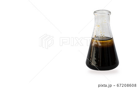 flask of oil isolated on a white background. the concept of the world oil market, falling prices. flask of oil isolated on a white background. the concept of the world oil market, falling prices. 67208608