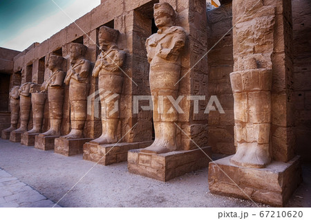 Great Hypostyle Hall and clouds at the Temples of Great Hypostyle Hall and clouds at the Temples of 67210620