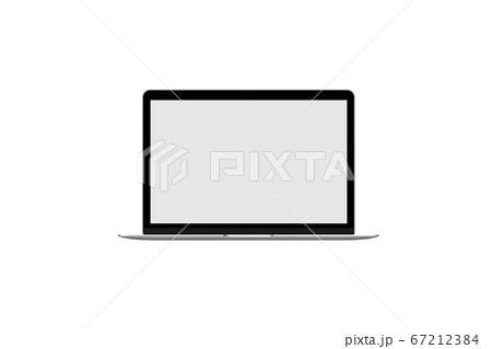 正面 パソコンモニター シルバー 画面 正面 パソコンモニター シルバー 画面 67212384