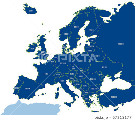 ヨーロッパデザイン地図のイラスト素材