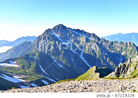 北アルプス剱岳の夏 67219226