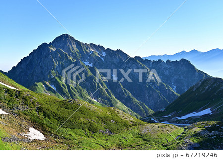 北アルプス剱岳の夏 67219246