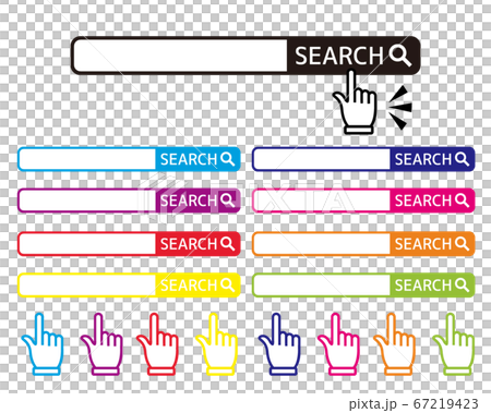 Vector illustration set of search box Search bar arrow Vector illustration set of search box Search bar arrow 67219423