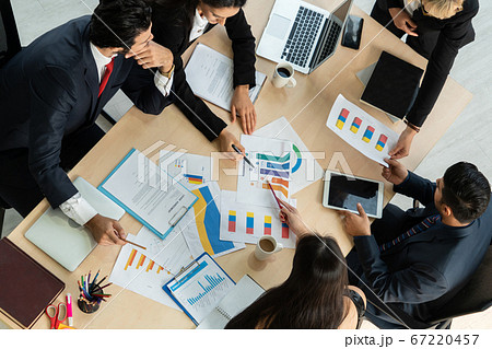 Business people group meeting shot from top view 67220457
