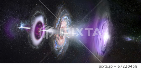 Multiple stack sequence of black holes. Collage. 67220458