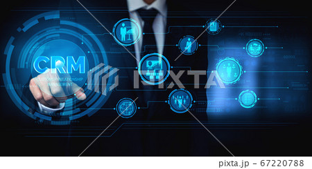 CRM Customer Relationship Management for business sales marketing system concept 67220788
