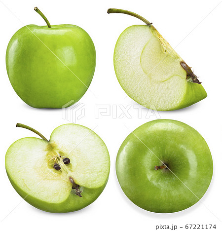 green apple isolated on white clipping path green apple isolated on white clipping path 67221174