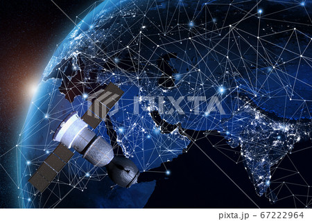 Spaceship and global network concept. Elements of this image furnished by NASA Spaceship and global network concept. Elements of this image furnished by NASA 67222964