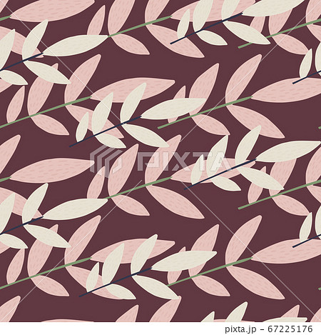 Random seamless pattern with botanic elements. Random seamless pattern with botanic elements. 67225176