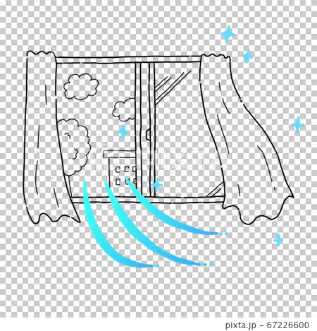 Room ventilation window_line drawing 02 67226600